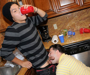 Yeah I know. A dude is sucking my dick